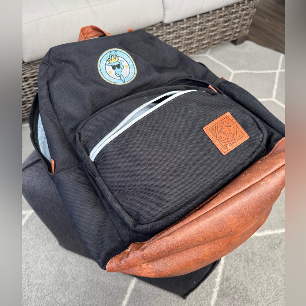 GOAT USA “OG” book bag.  Black.  https://www.goatusa.com/products/og-backpack